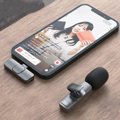 Plug-Play Wireless Lapel Lavalier Microphone