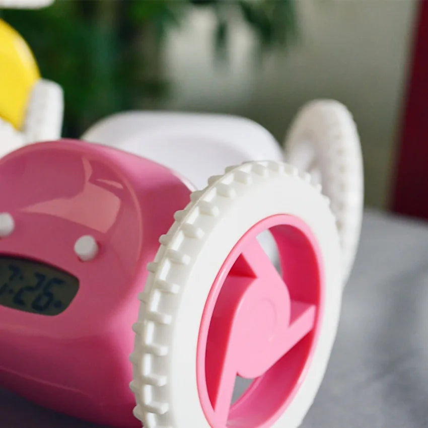 Runaway Wheels Alarm Clock