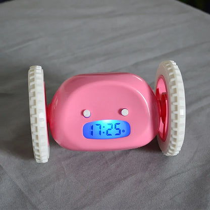 Runaway Wheels Alarm Clock