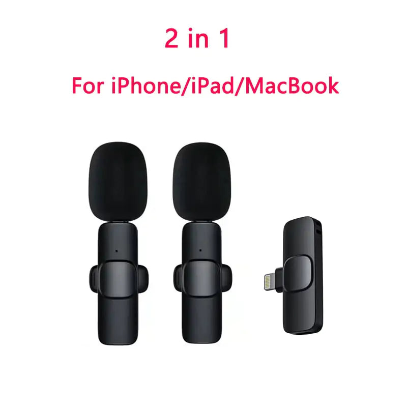 Plug-Play Wireless Lapel Lavalier Microphone